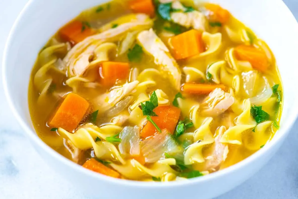 What soups are made from chicken