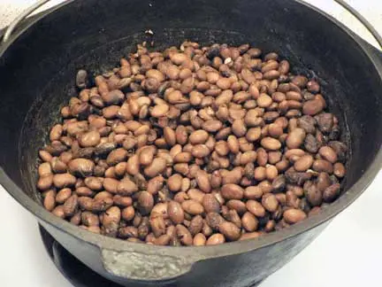 What to do if beans are burnt during cooking