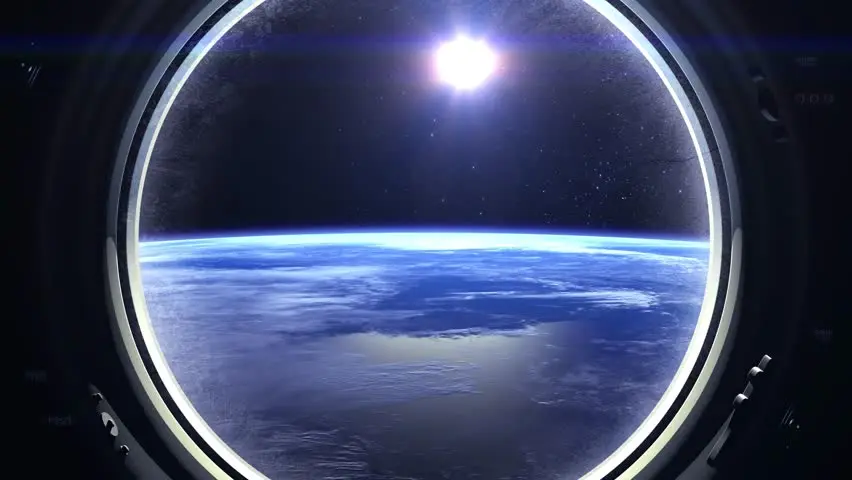 When the Earth through the window: what is eaten in space