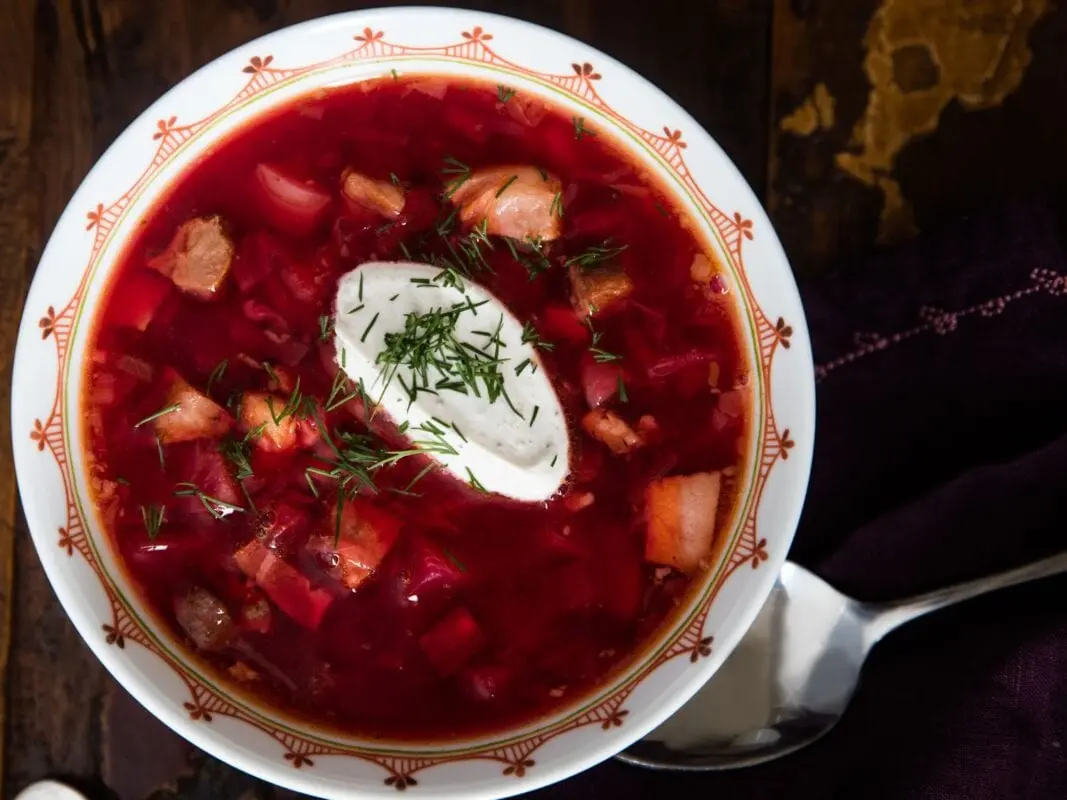 Which pork is best for borscht