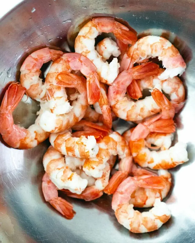 Why are shrimps sold boiled?