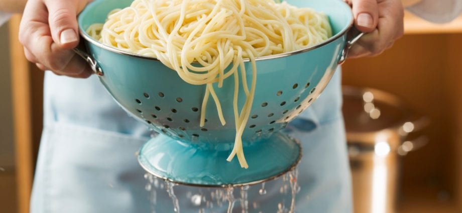 Why do you need water in which the pasta was cooked?