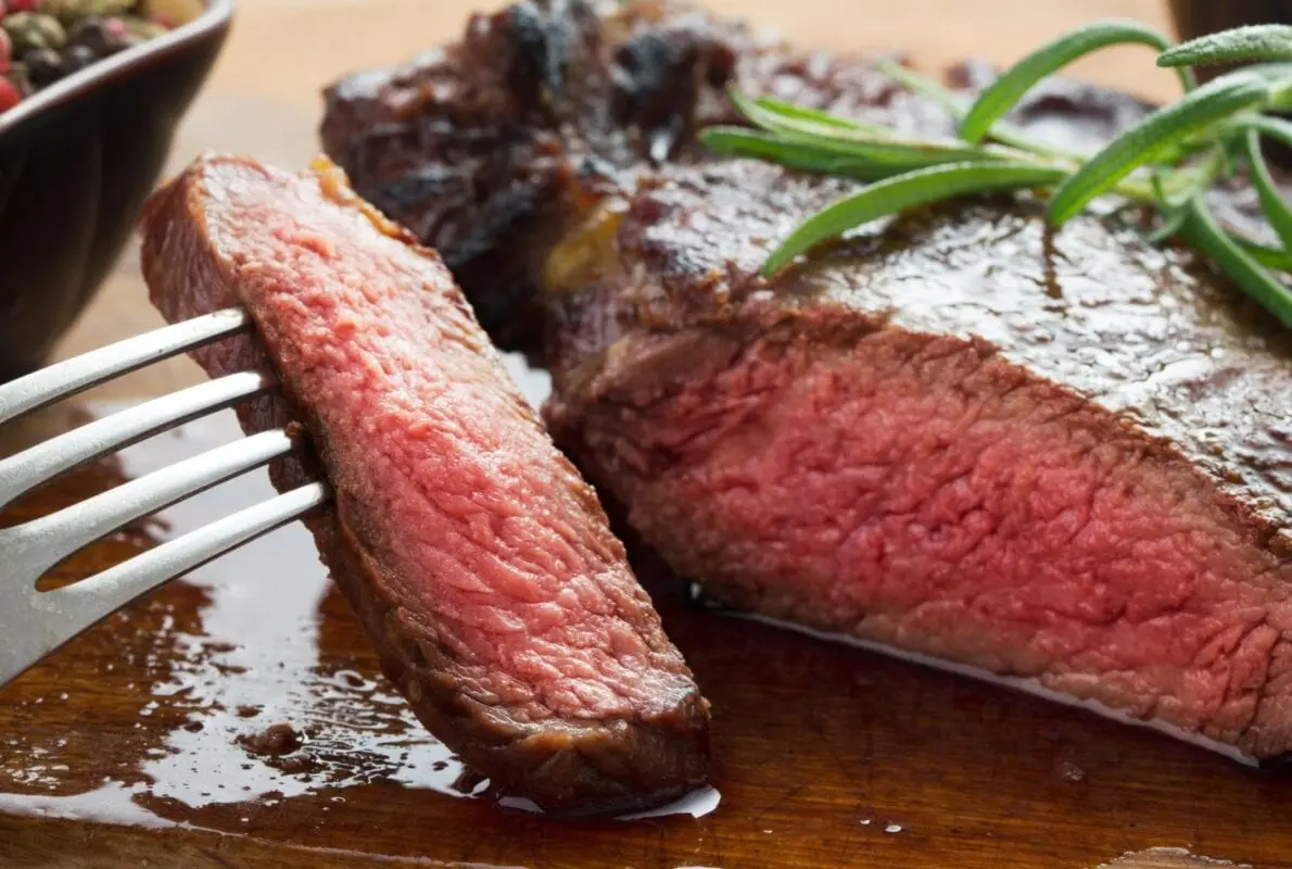 Why is the beef red after boiling?