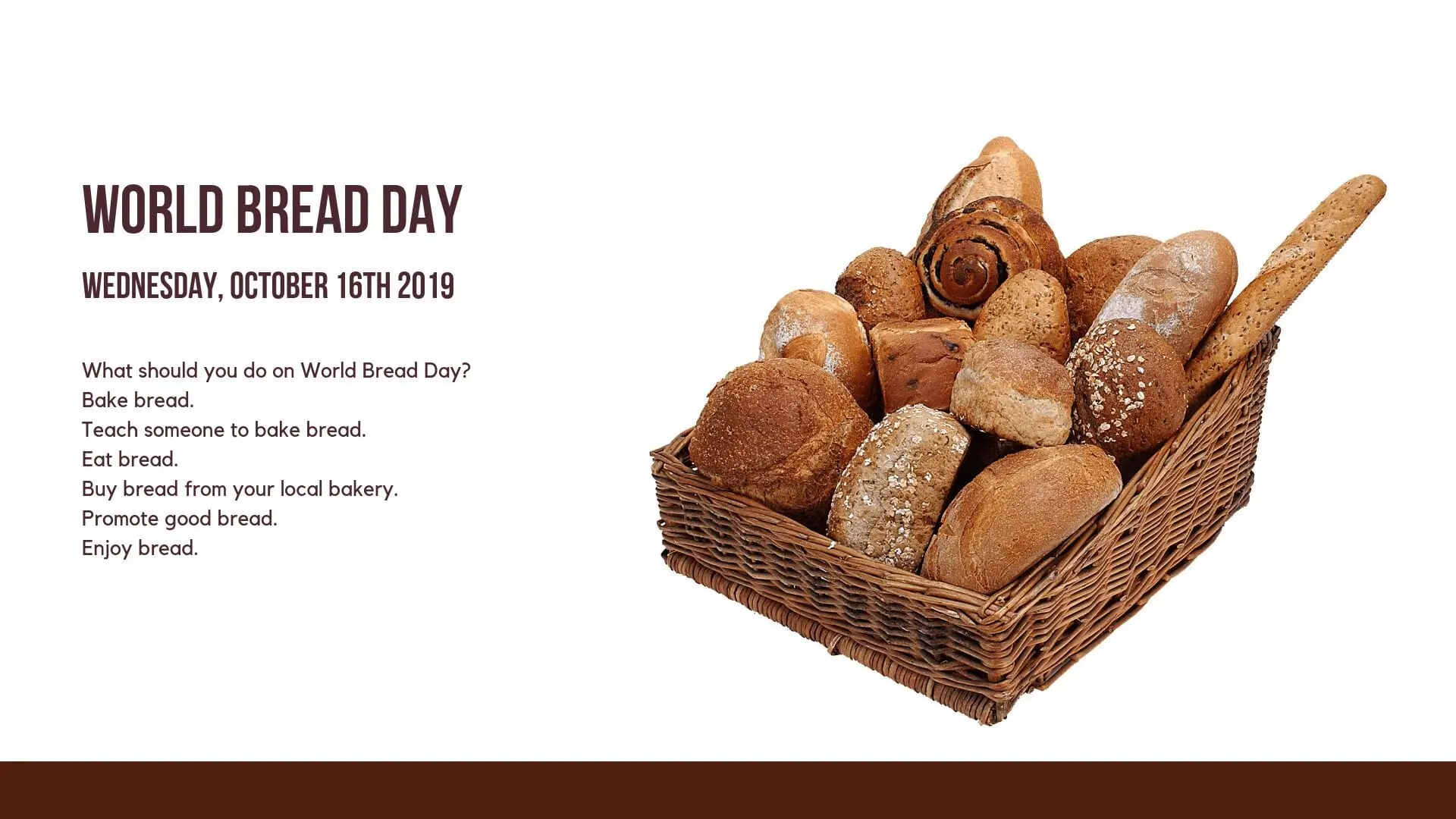 World bread day