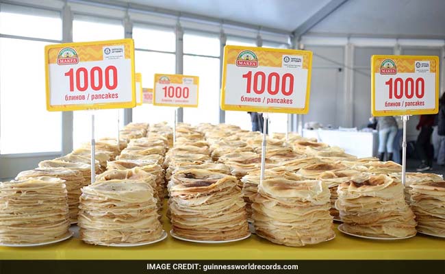 Rekor dunia untuk membuat pancake ditetapkan di Prancis