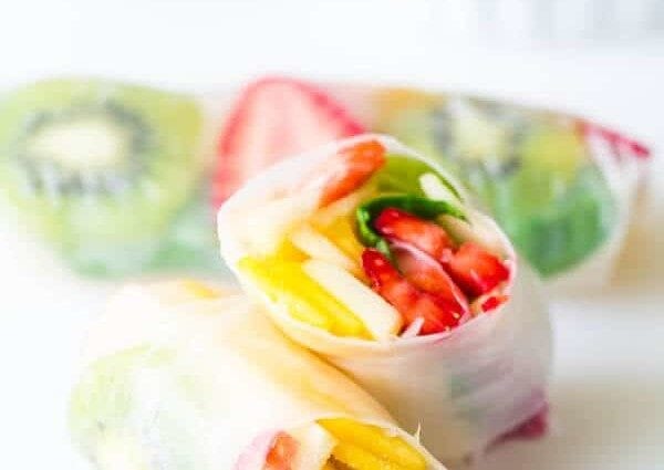 3 options for making fruit spring rolls