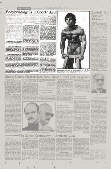 Articles from the world of sports, bodybuilding from the archive 1.