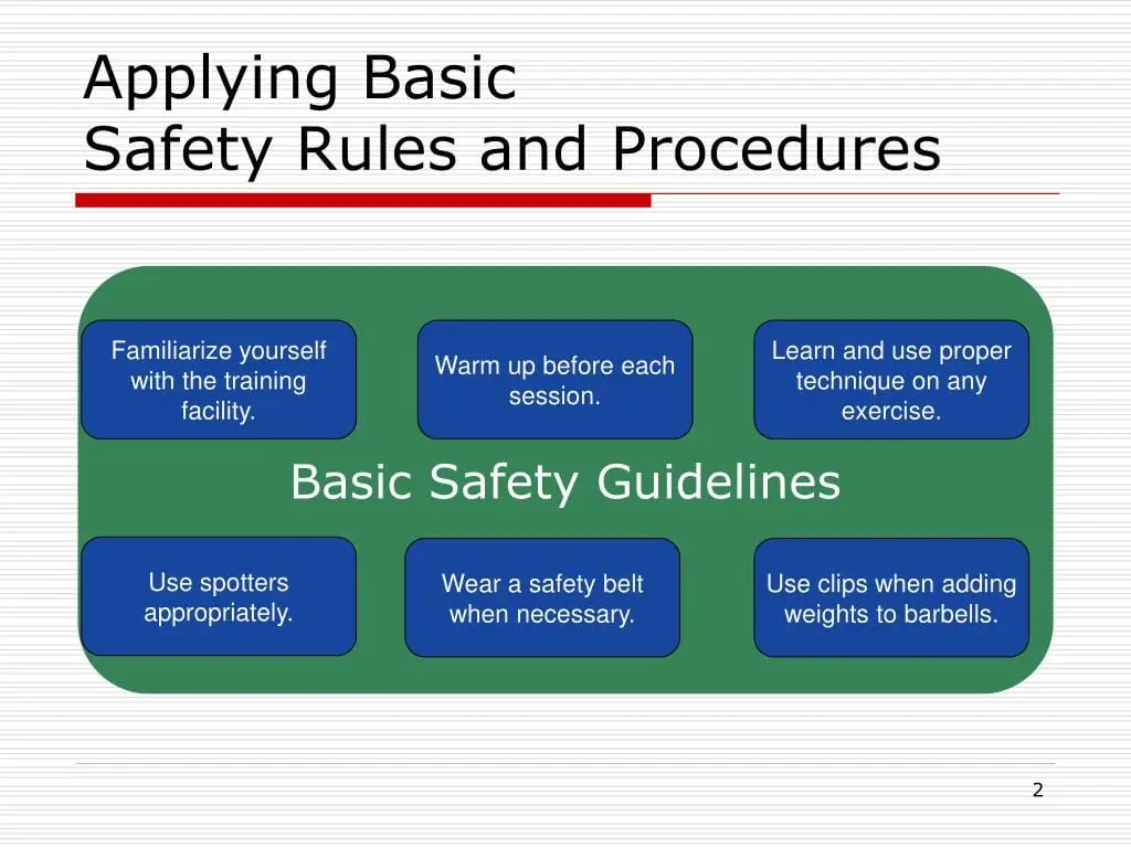 Basic rules of exercise technique