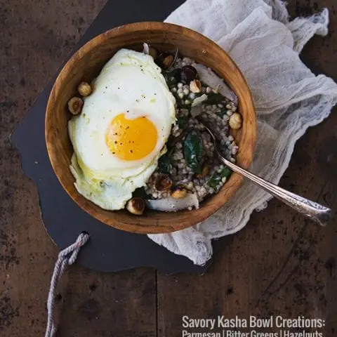 Buckwheat porridge with egg