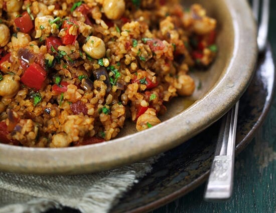 Bulgur with chickpeas