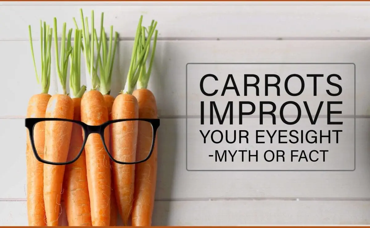 Carrots improve vision