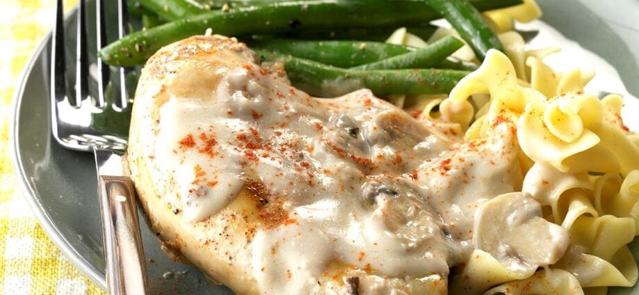 Chicken in sour cream pp