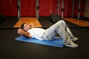 Crunches &#8211; a basic set of exercises for the press