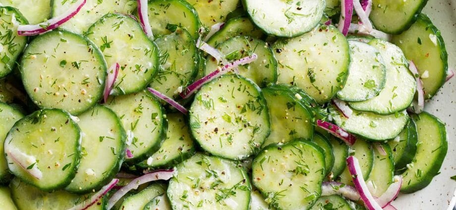 Cucumber dishes