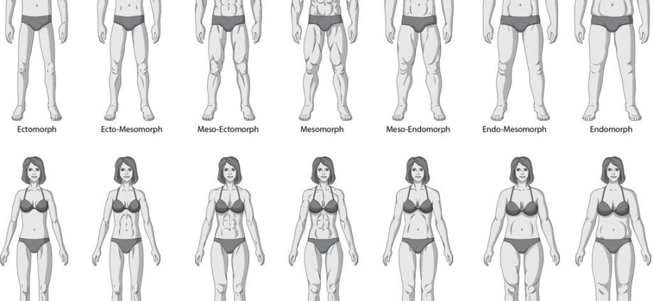 Determine your body type, physique.