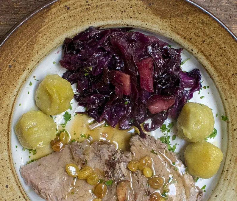 Dumplings with potatoes and cabbage