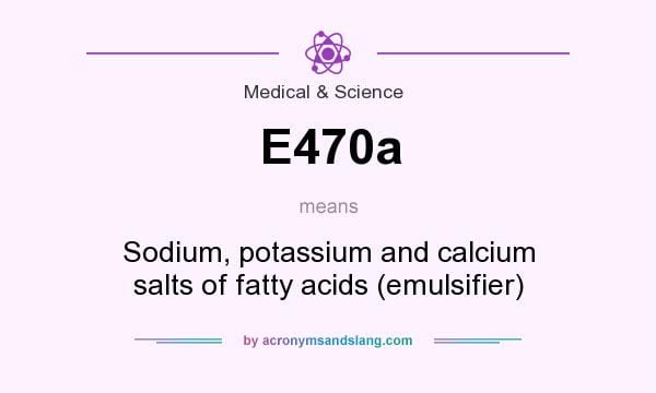 E470a Salts of sodium, potassium and calcium fatty acids