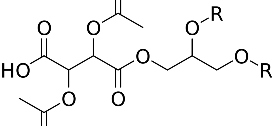 E472e Mono-uye diacetyl esters etartaric acid mono - uye diglycerides emafuta acids