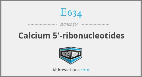 E634 5’-Calcium Ribonucleotides