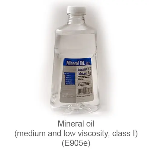 E905e Mineral oil of medium and low viscosity, Class I