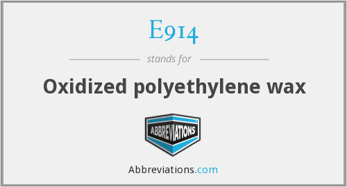 E914 Oxidized Polyethylene Wax