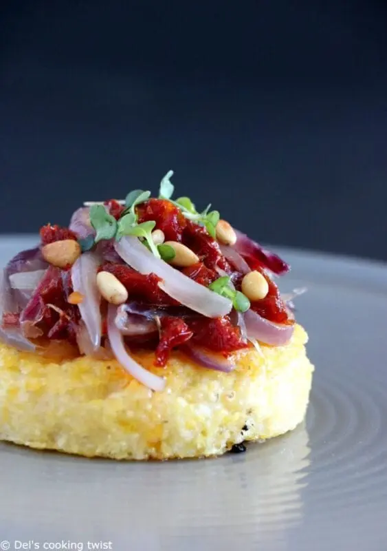 Festive snack on polenta