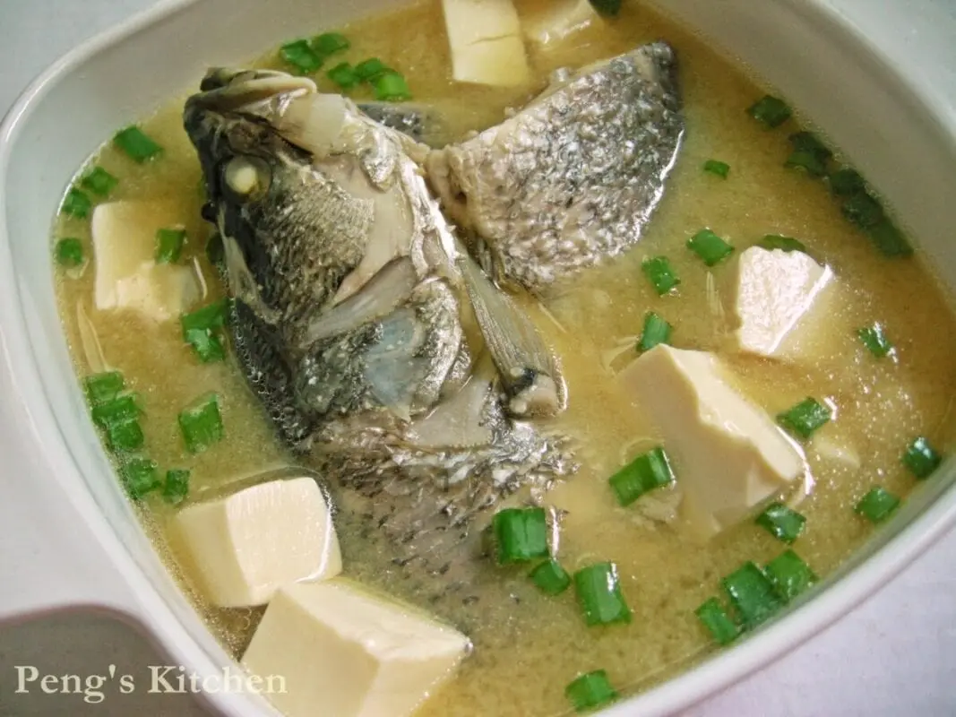 Fish soup with sea bass