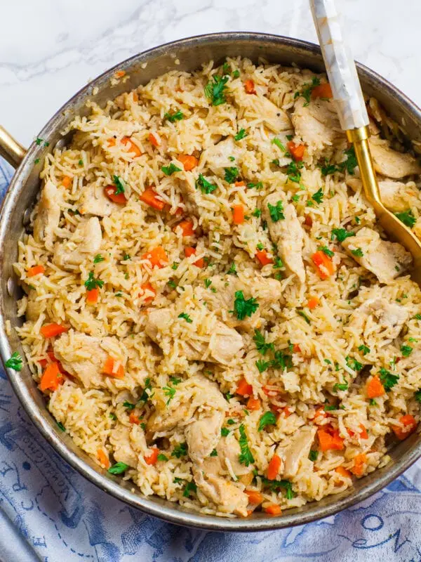 How to cook chicken pilaf