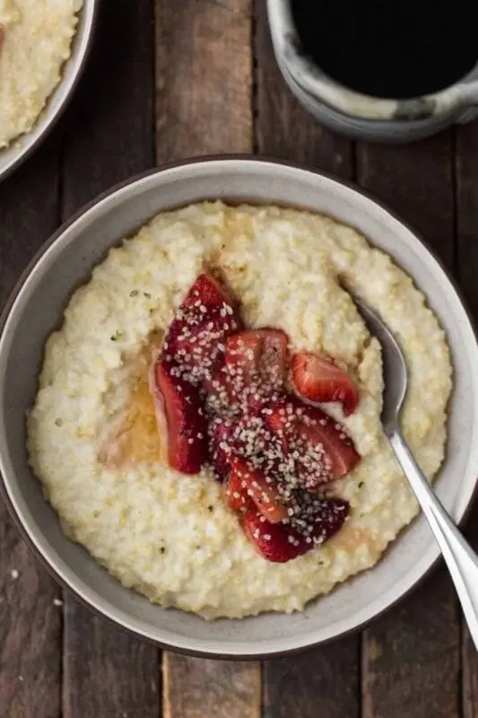 Millet porridge with milk