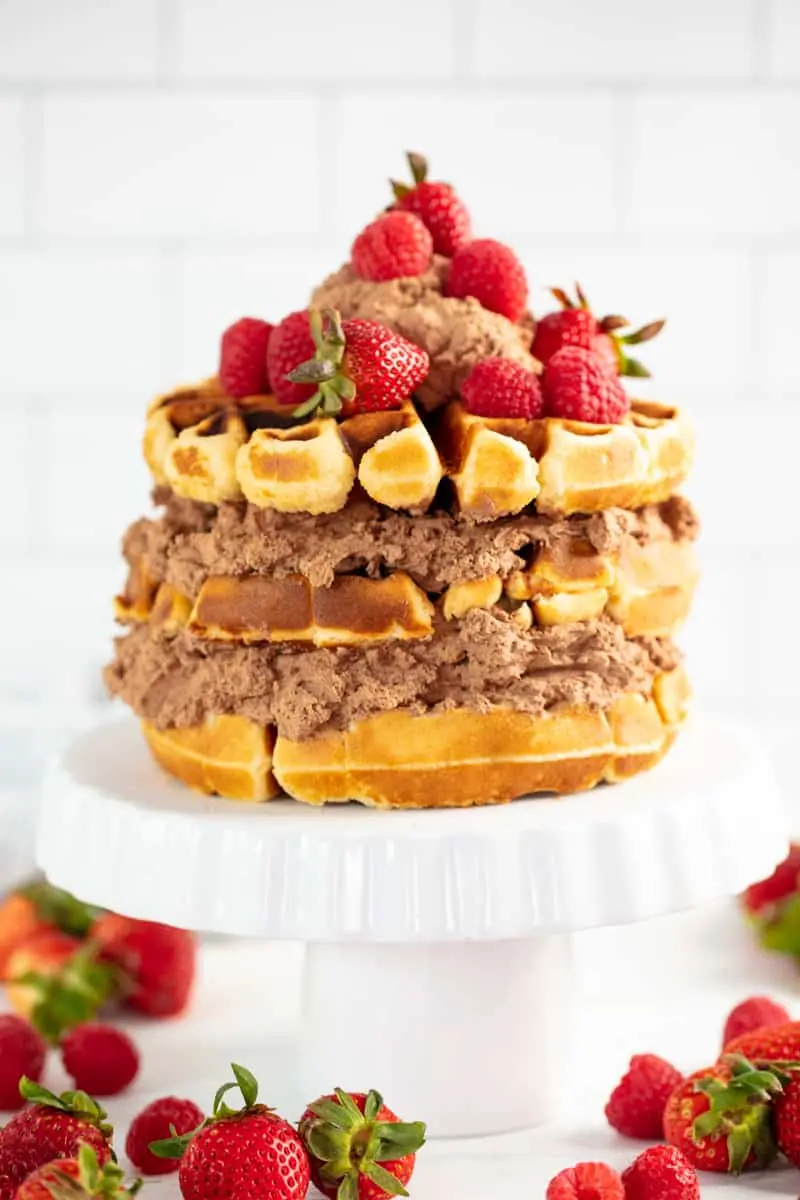 How to make waffle cake