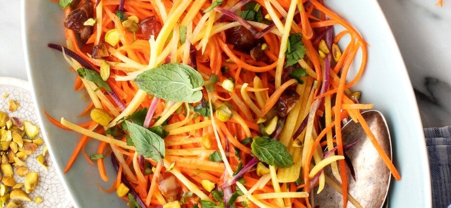 Loba and carrot salad