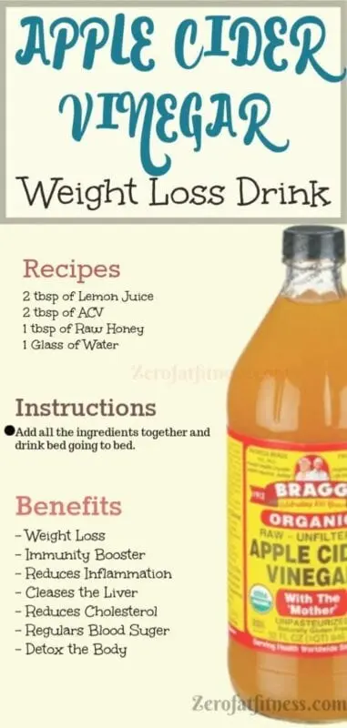 Losing weight with Apple cider vinegar