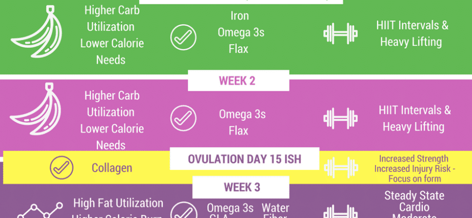 Menstrual cycle and nutrition