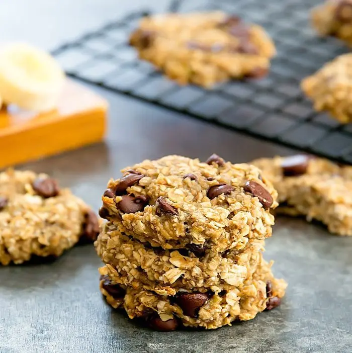 Oatmeal and banana cookies