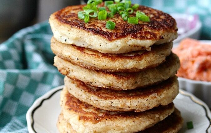 Potato pancakes in a multi-bakery