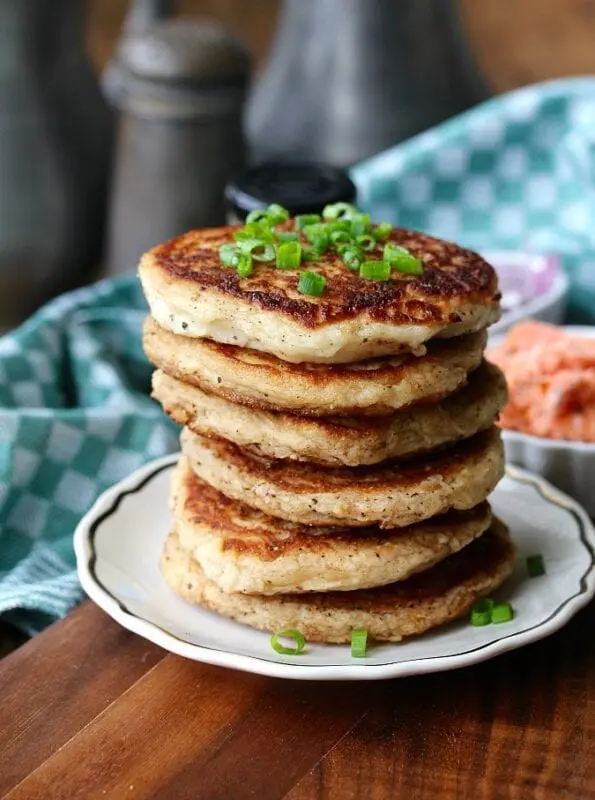 Potato pancakes in a multi-bakery