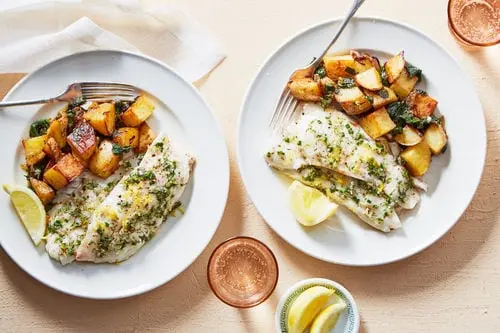 Potatoes with pollock