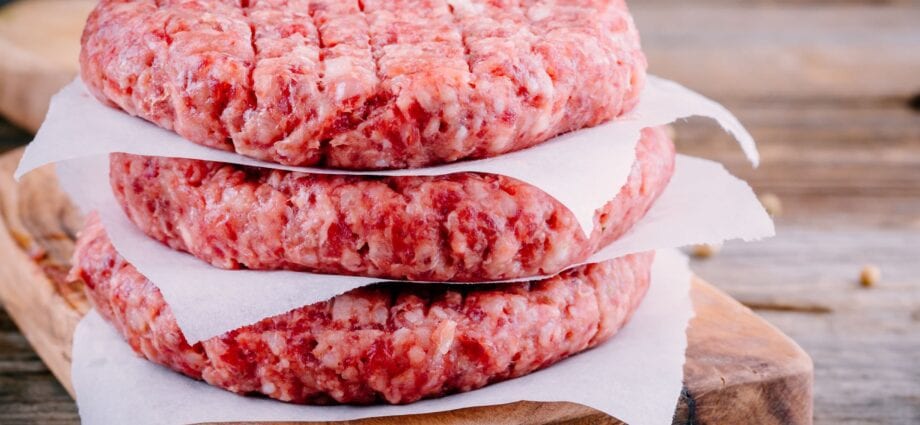 Premium ground beef patties