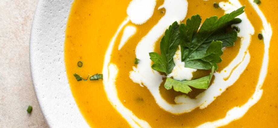 Pumpkin soup puree