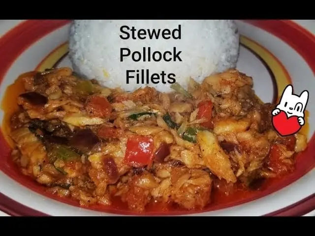 Stewed pollock