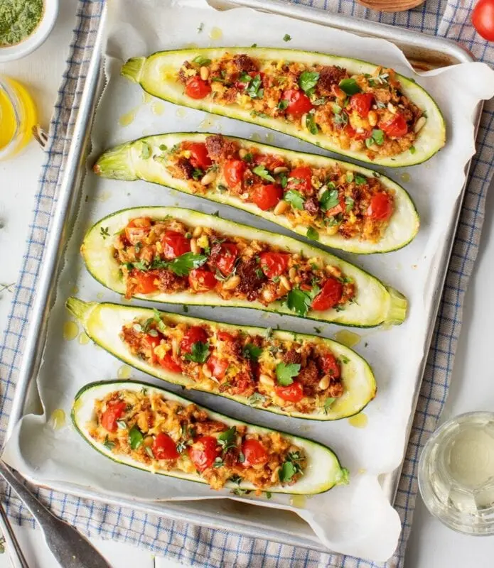 Stuffed zucchini
