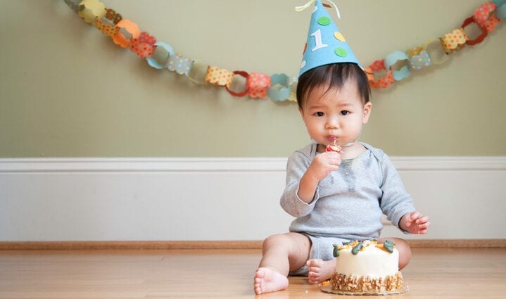 The first birthday of the child