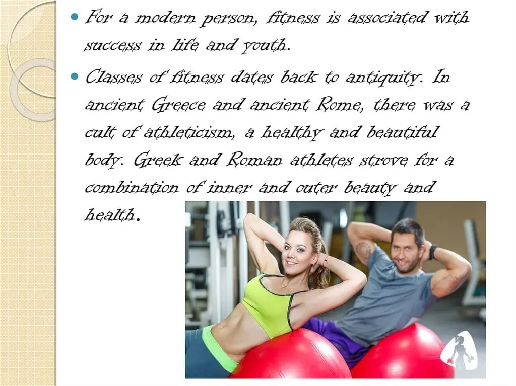 The role of fitness in the life of a modern person.