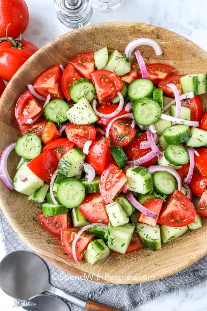 Tomato and cucumber Salad