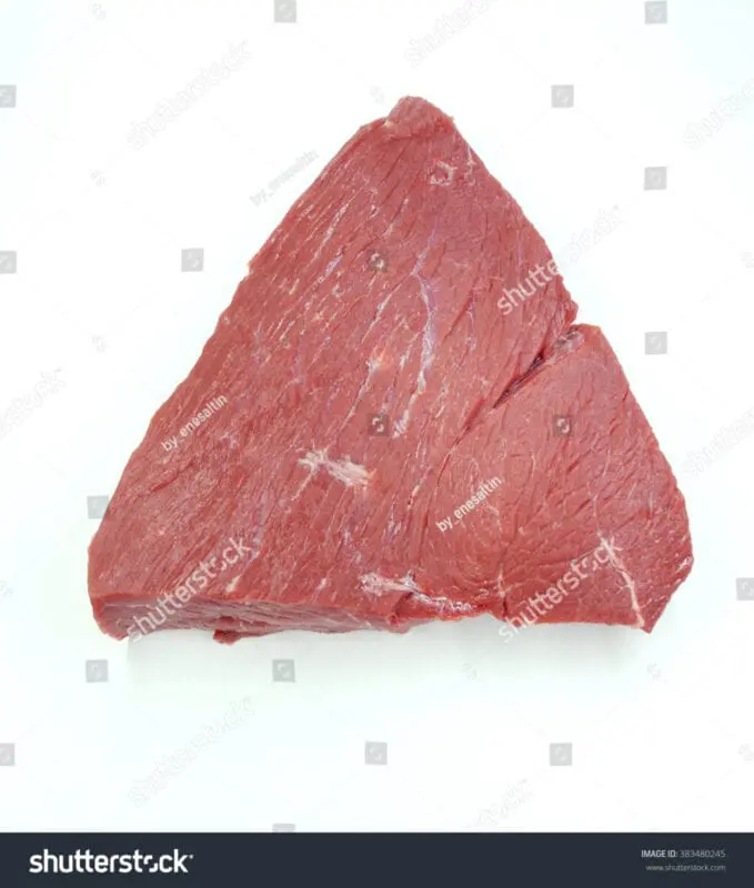 Triangle with beef