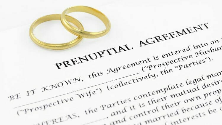 Whether or not a prenuptial agreement is required