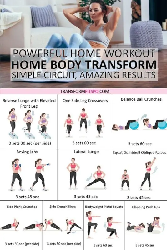 Workout at home: 2 circuit workouts for women