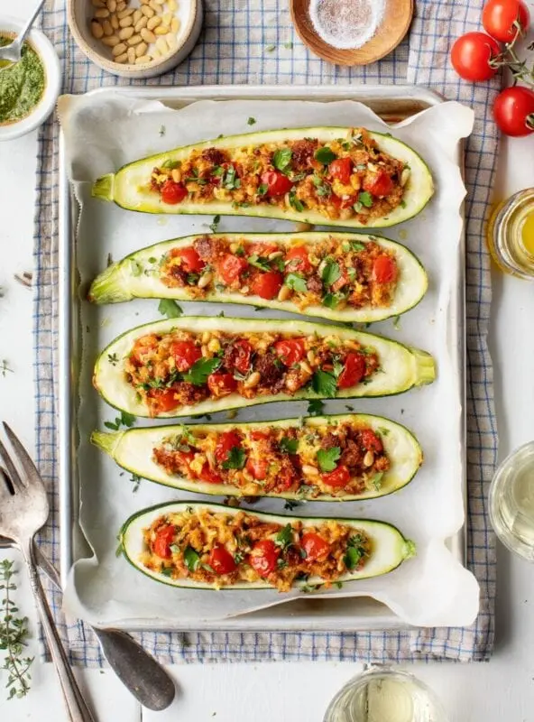 Zucchini stuffed diet