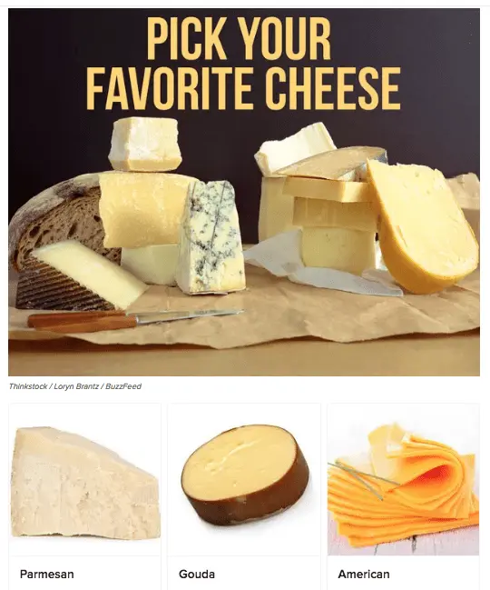 Cheese Test: choose your taste!