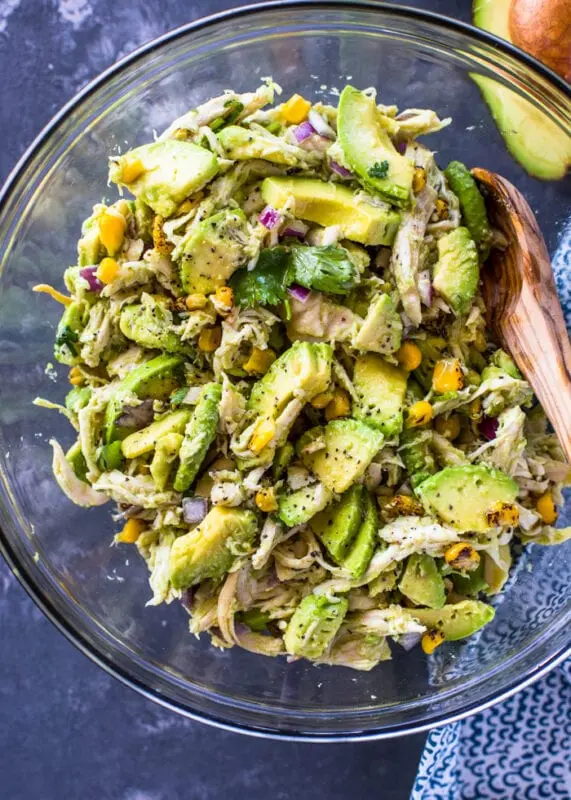 Chicken and avocado salad